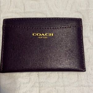 Coach business and credit card holder